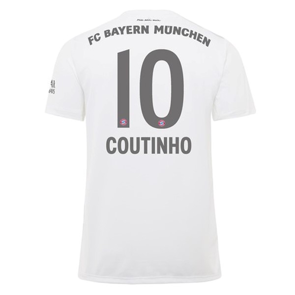 Trikot Bayern München NO.10 Coutinho Auswarts 2019-20 Weiß Fussballtrikots Günstig